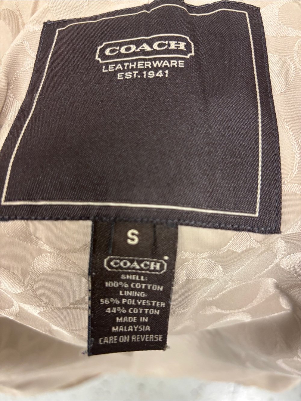 Coach Cream Utility Button-Front Jacket - Picture 5 of 6